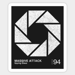 Massive Attack / Minimalist Graphic Artwork Design Magnet